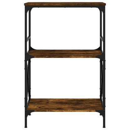 Libreria 3 Ripiani Rovere Fumo 59x35x90,5 cm Legno Multistrato - homemem39