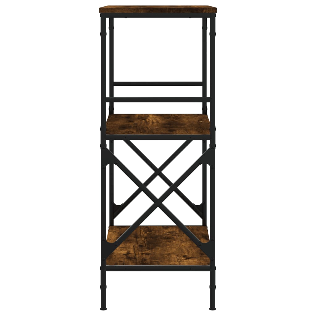 Libreria 3 Ripiani Rovere Fumo 59x35x90,5 cm Legno Multistrato - homemem39