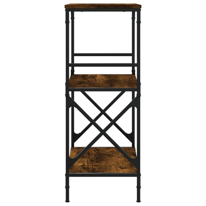 Libreria 3 Ripiani Rovere Fumo 59x35x90,5 cm Legno Multistrato - homemem39