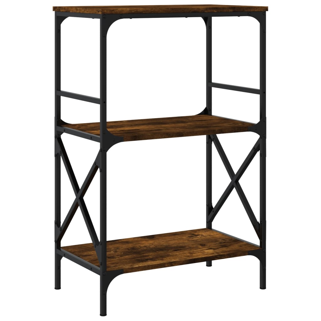 Libreria 3 Ripiani Rovere Fumo 59x35x90,5 cm Legno Multistrato - homemem39