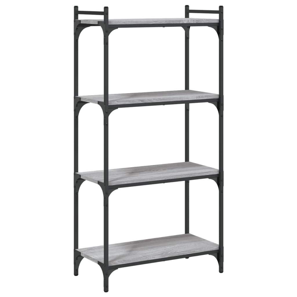 Libreria 4 Ripiani Grigio Sonoma 60x30x120cm Legno Multistrato - homemem39