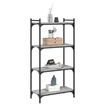 Libreria 4 Ripiani Grigio Sonoma 60x30x120cm Legno Multistrato - homemem39