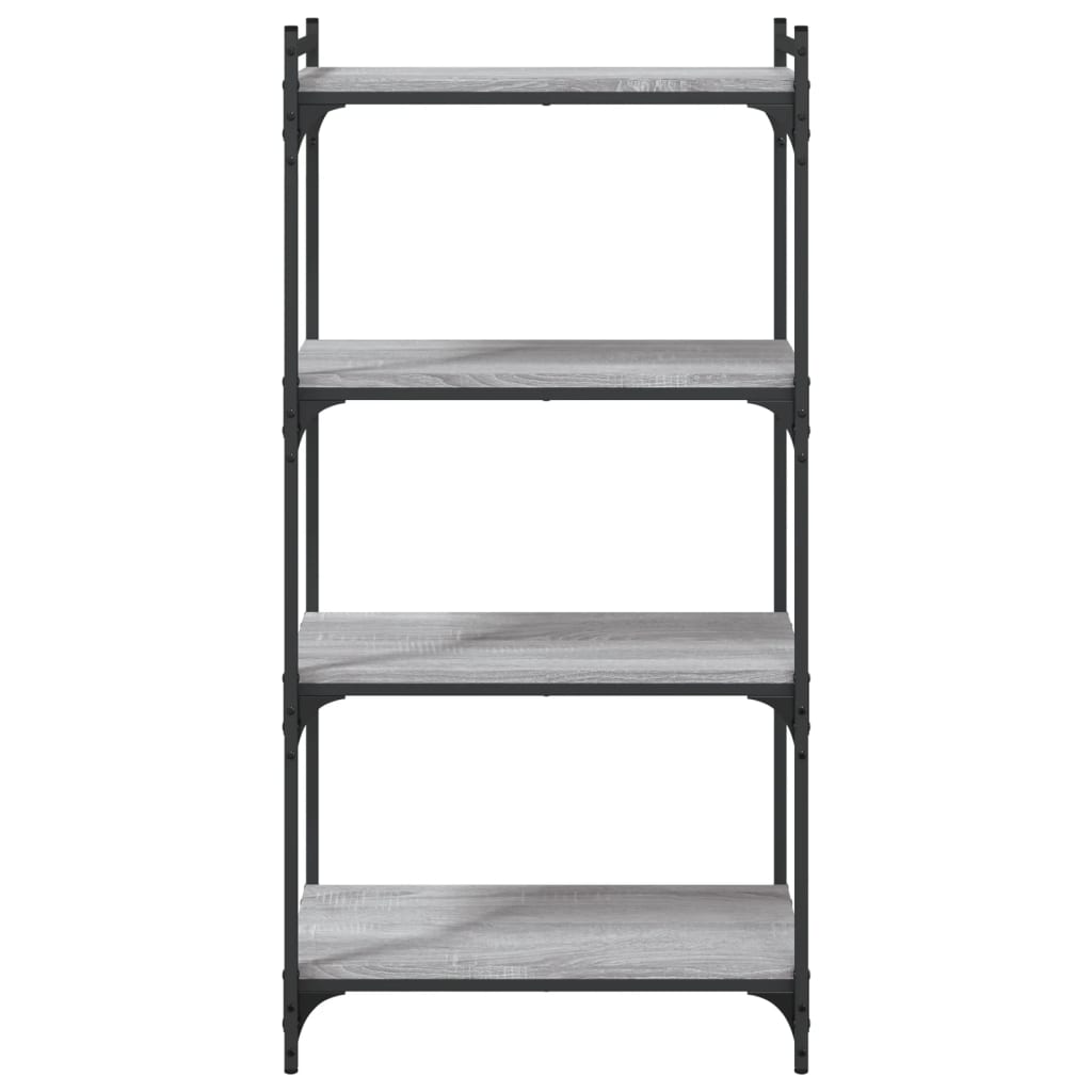 Libreria 4 Ripiani Grigio Sonoma 60x30x120cm Legno Multistrato - homemem39