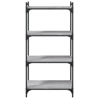 Libreria 4 Ripiani Grigio Sonoma 60x30x120cm Legno Multistrato - homemem39