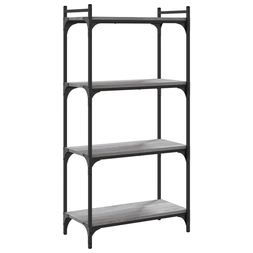 Libreria 4 Ripiani Grigio Sonoma 60x30x120cm Legno Multistrato - homemem39