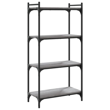 Libreria 4 Ripiani Grigio Sonoma 60x30x120cm Legno Multistrato - homemem39