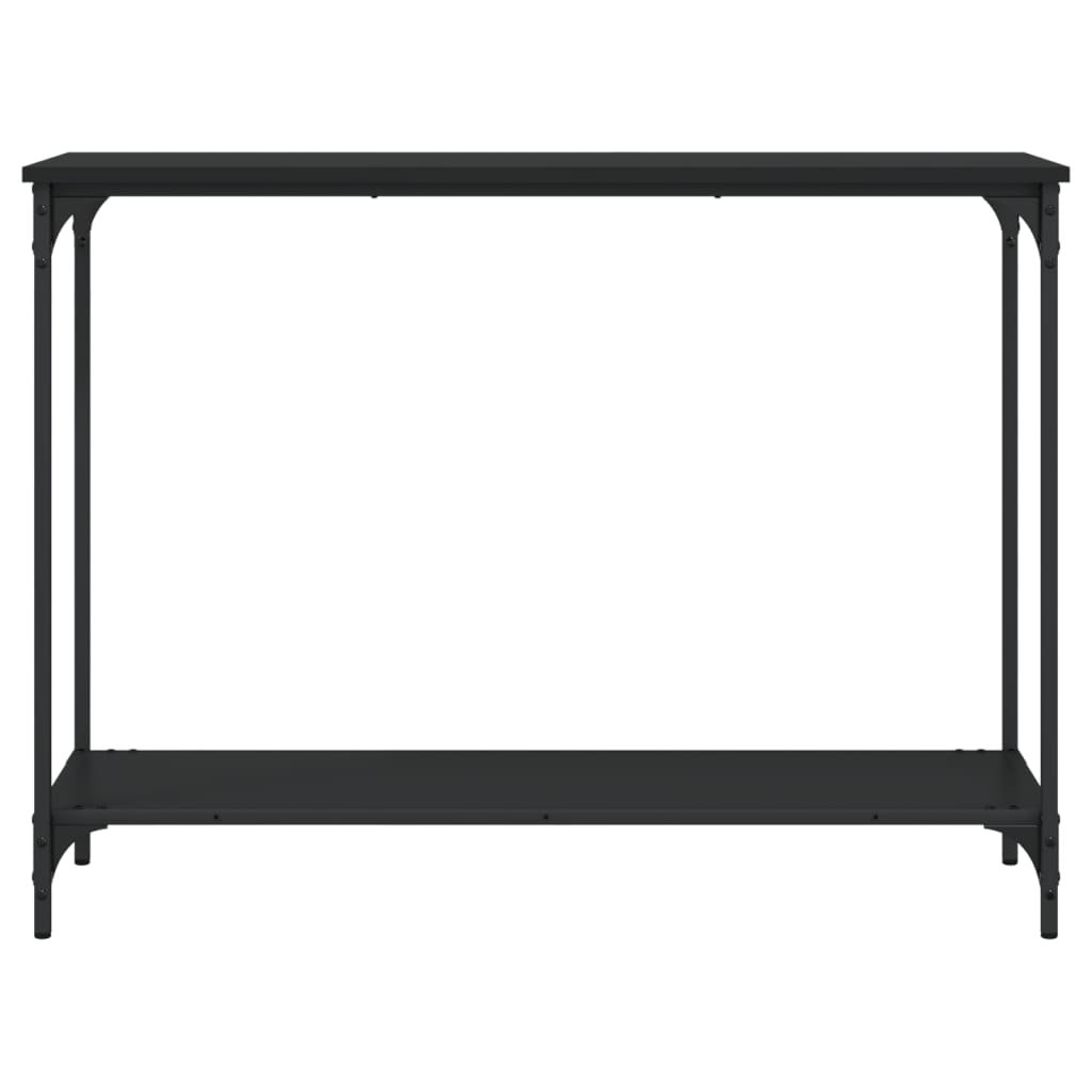 Tavolino Consolle Nero 101x30,5x75 cm in Legno Multistrato - homemem39