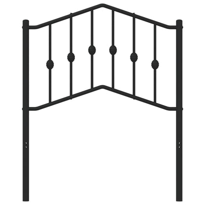 Testiera in Metallo Nero 75 cm - homemem39