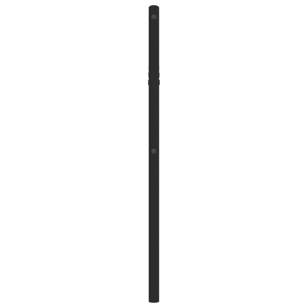 Testiera in Metallo Nero 75 cm - homemem39