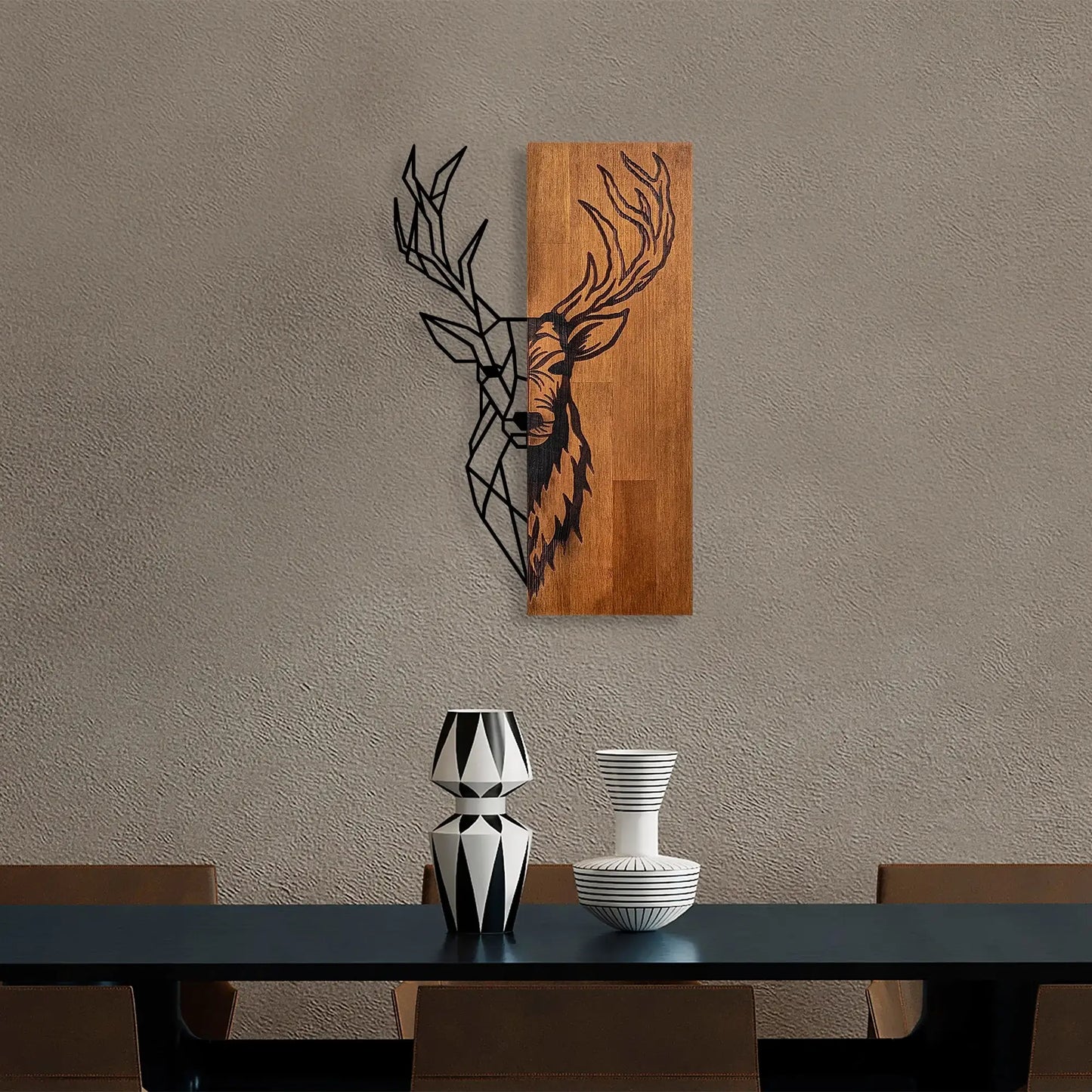 Decorative Wooden Wall Accessory - homemem39