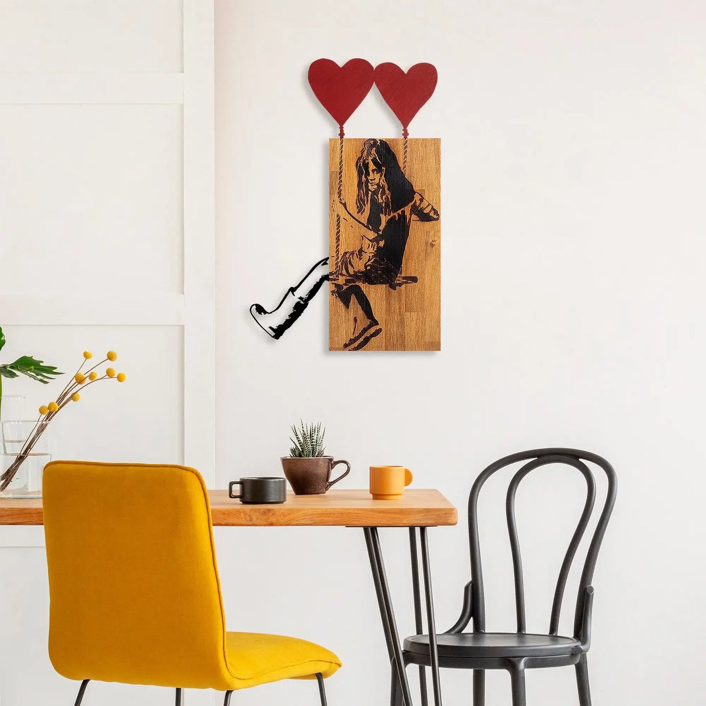 Decorative Wooden Wall Accessory - homemem39