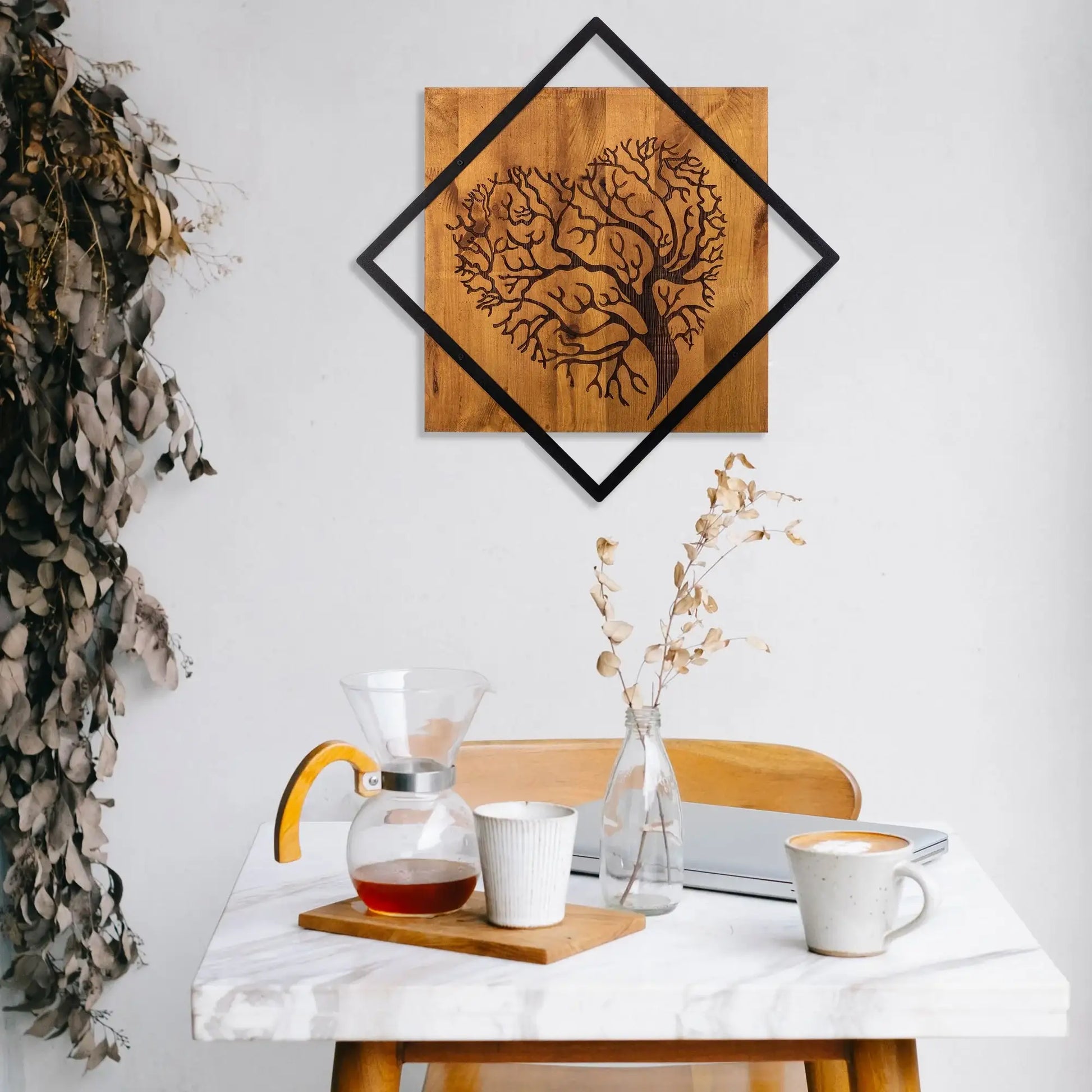 Decorative Wooden Wall Accessory - homemem39