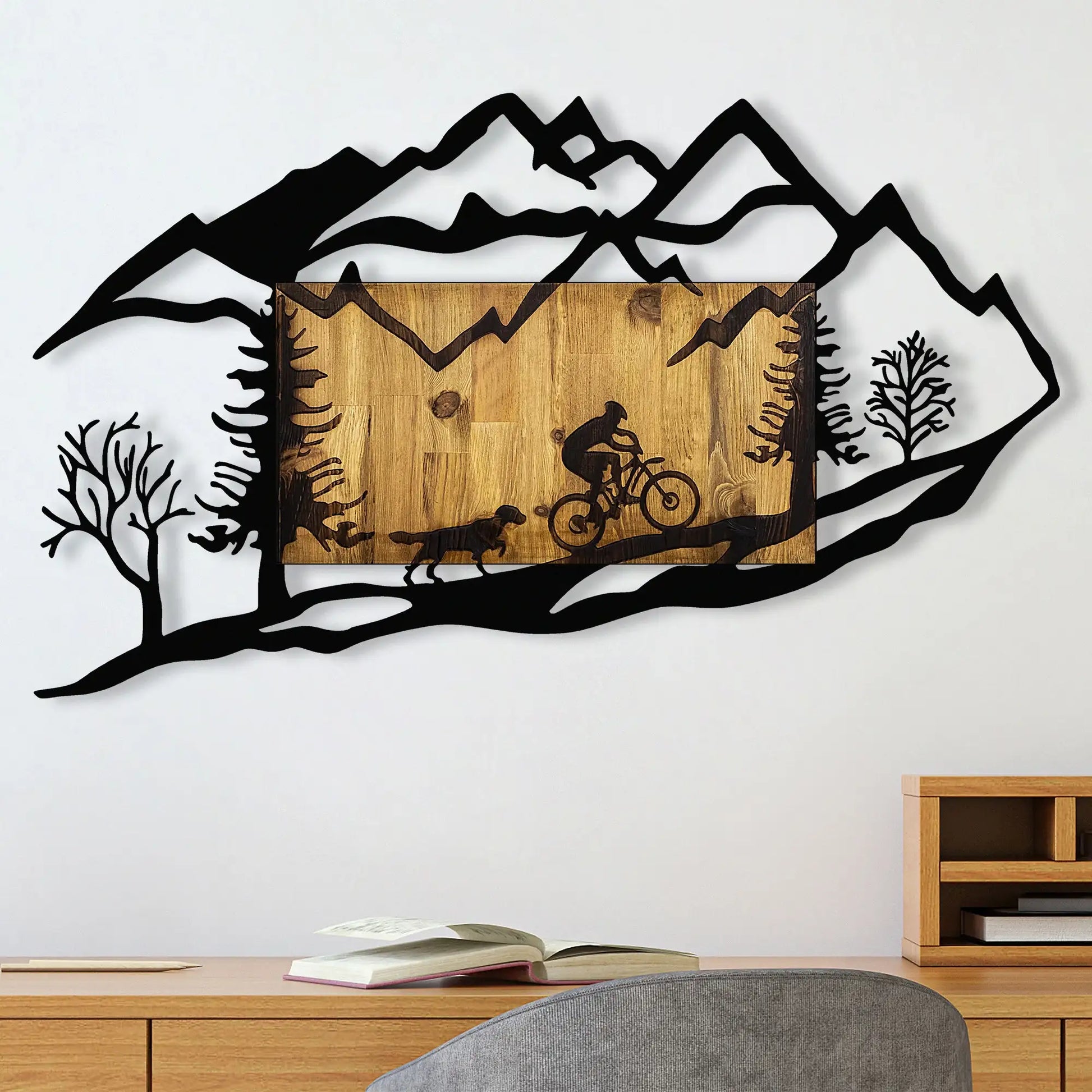 Decorative Wooden Wall Accessory - homemem39