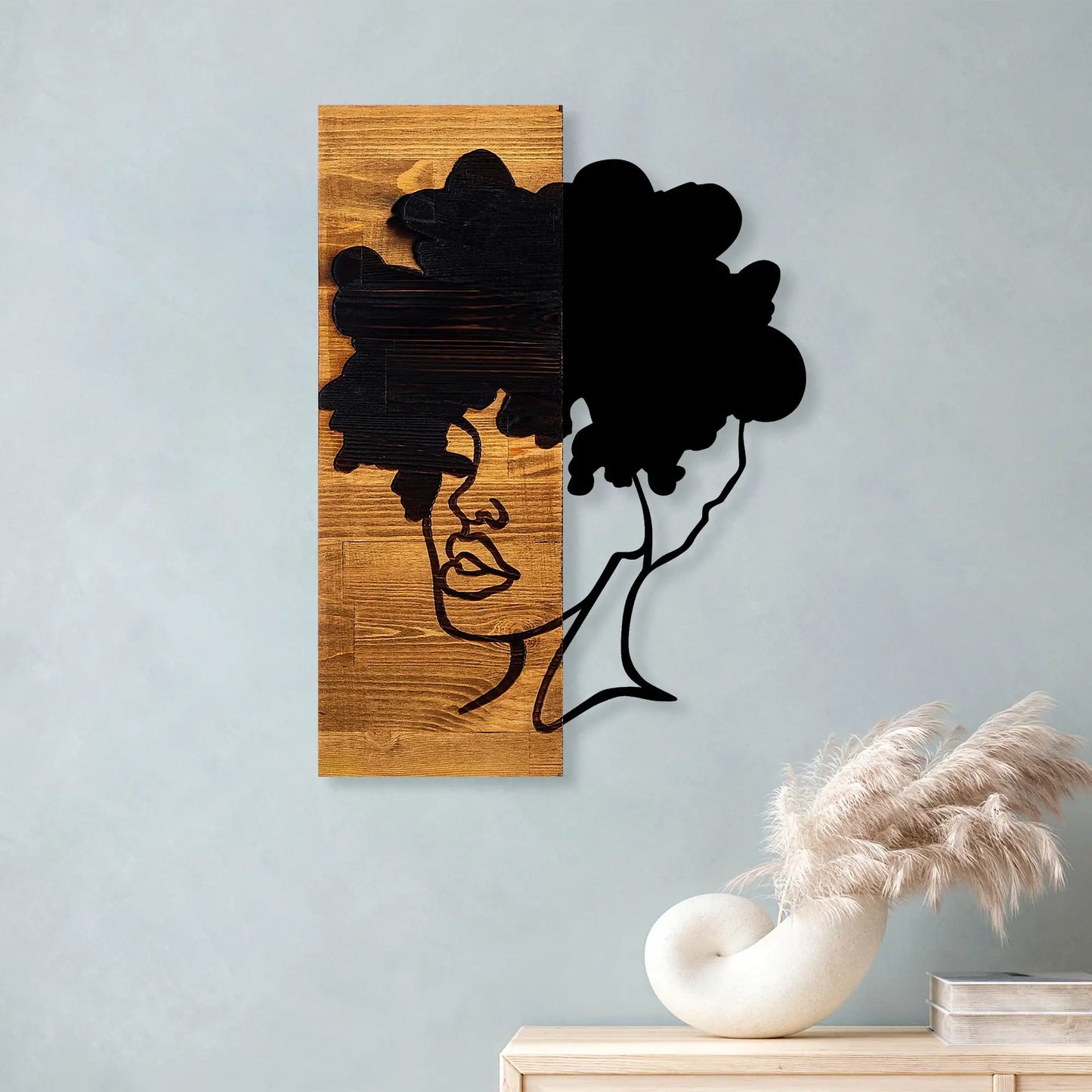 Decorative Wooden Wall Accessory - homemem39