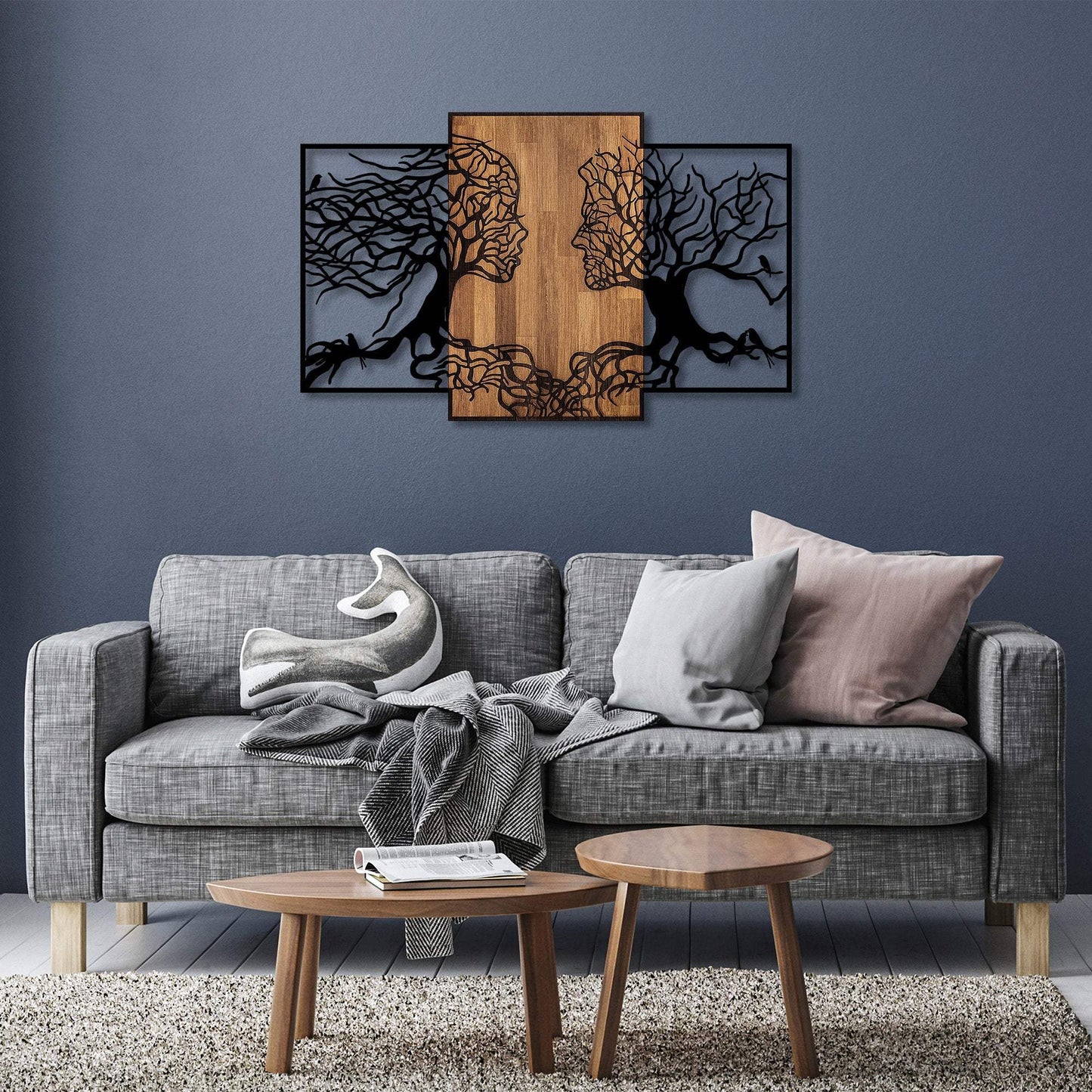Decorative Wooden Wall Accessory - homemem39