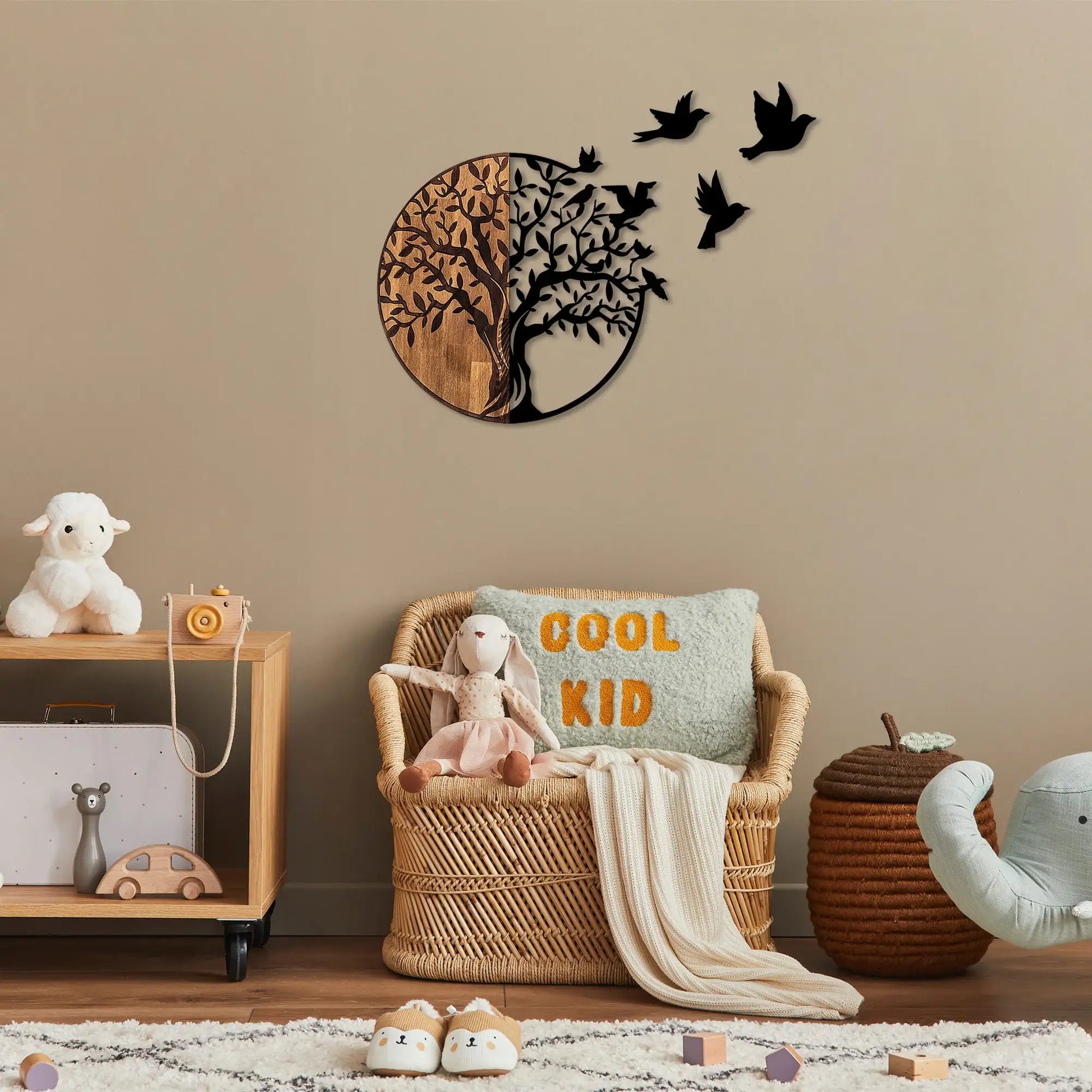Decorative Wooden Wall Accessory - homemem39