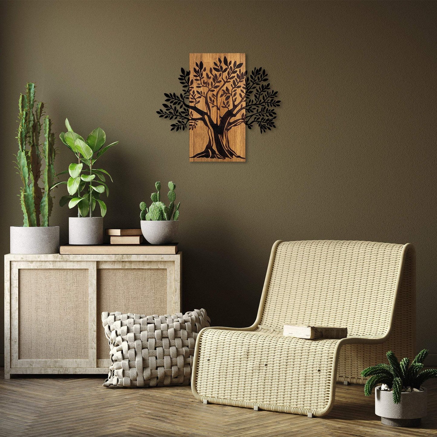 Decorative Wooden Wall Accessory - homemem39