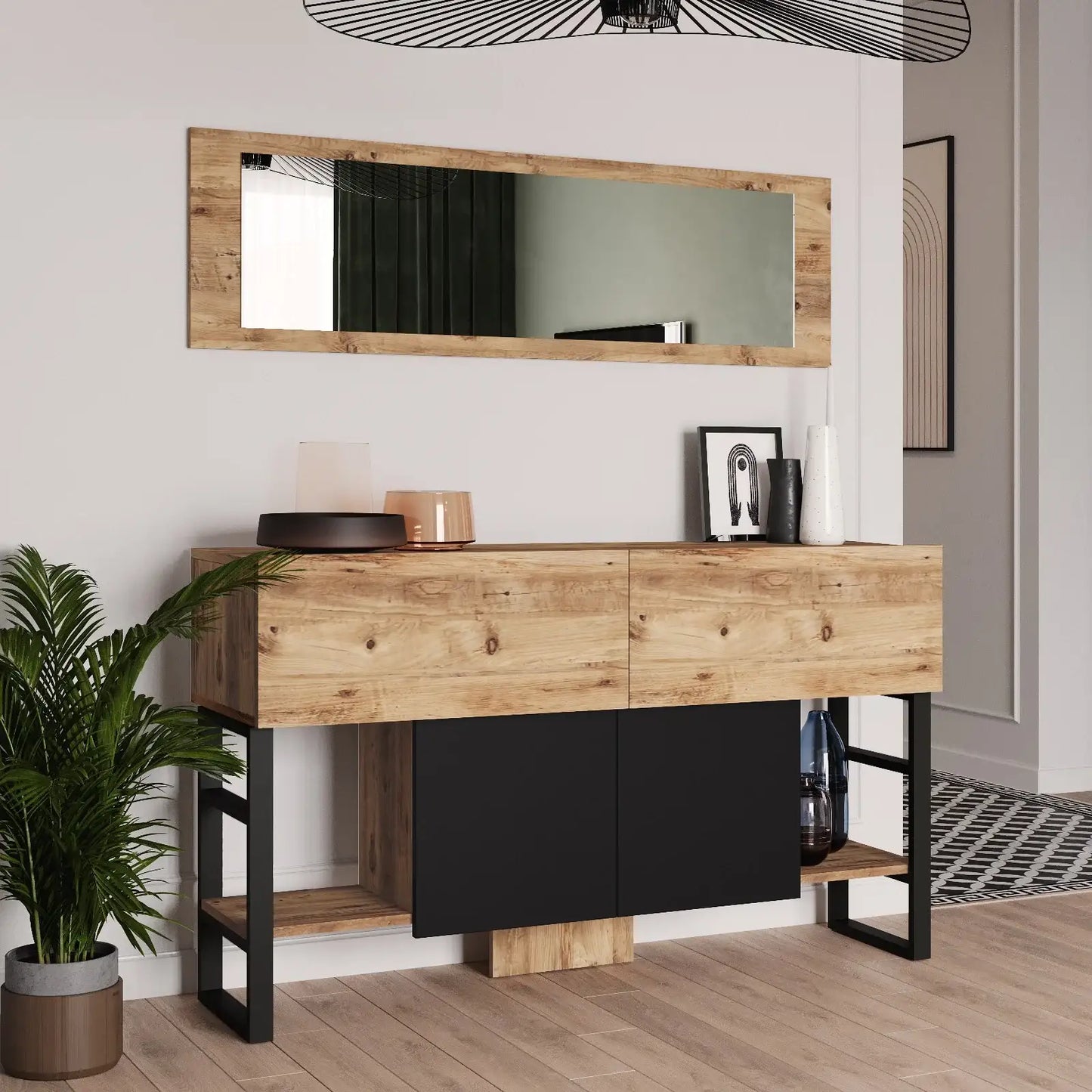 Console in Melamina Atlantic Pine - homemem39