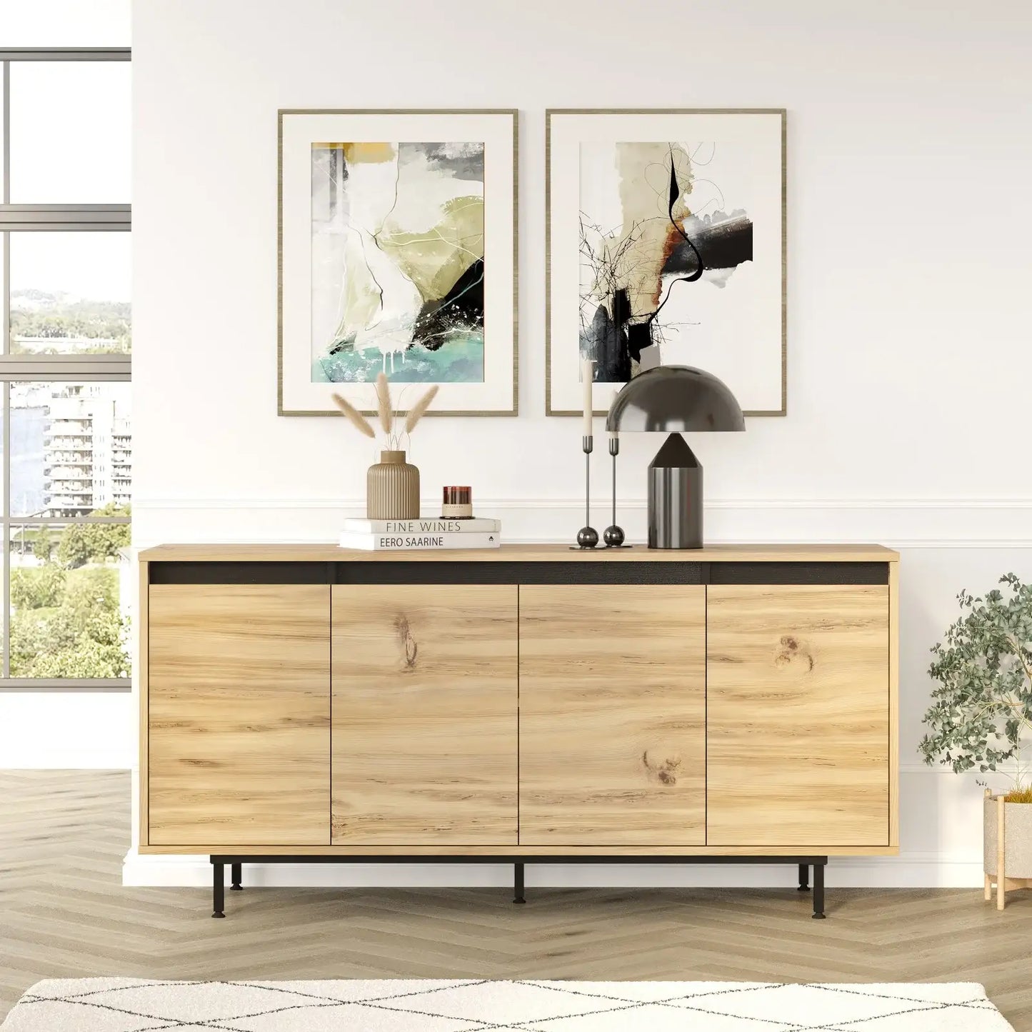 Console in Melamina Atlantic Pine - homemem39