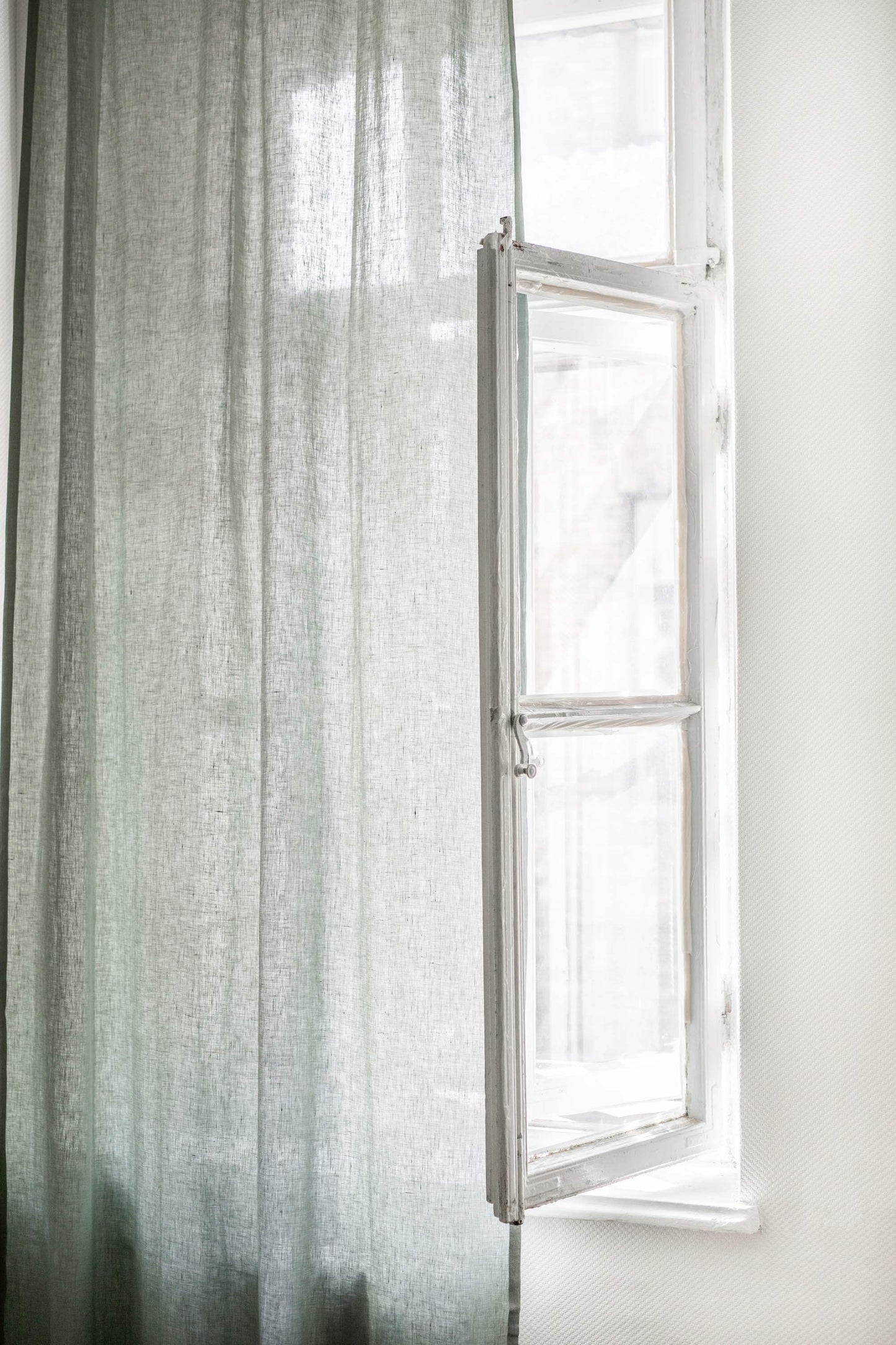 Tie top linen curtain - homemem39