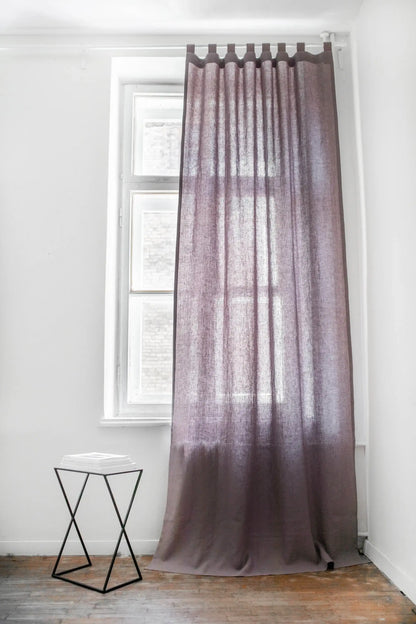 Tab top linen curtain - homemem39